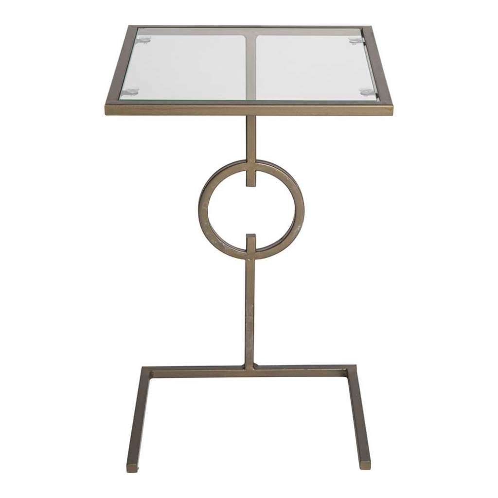 Anstelltisch in modernem Design Glas und Metall