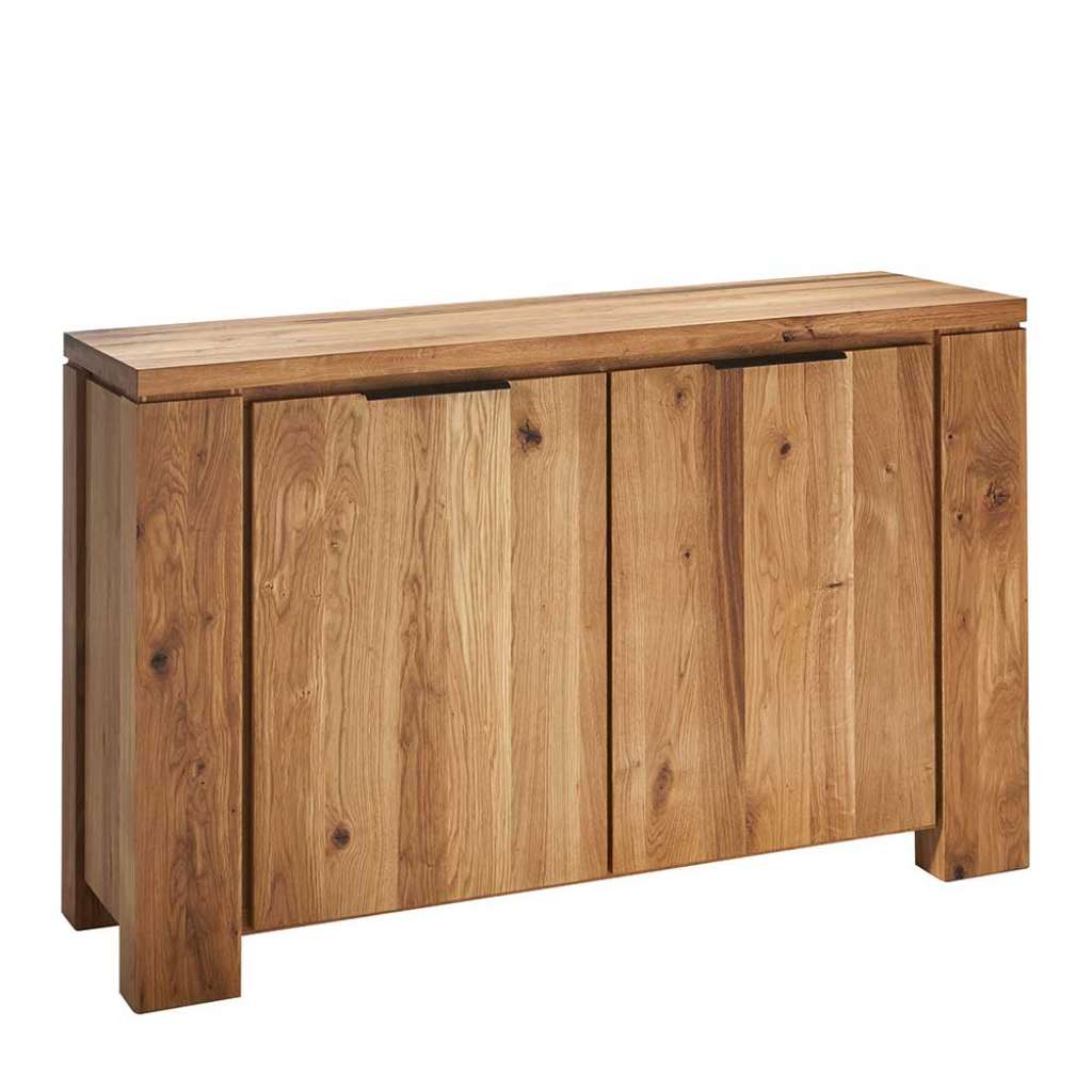 Massiv Sideboard aus Wildeiche Holz 2 Türen