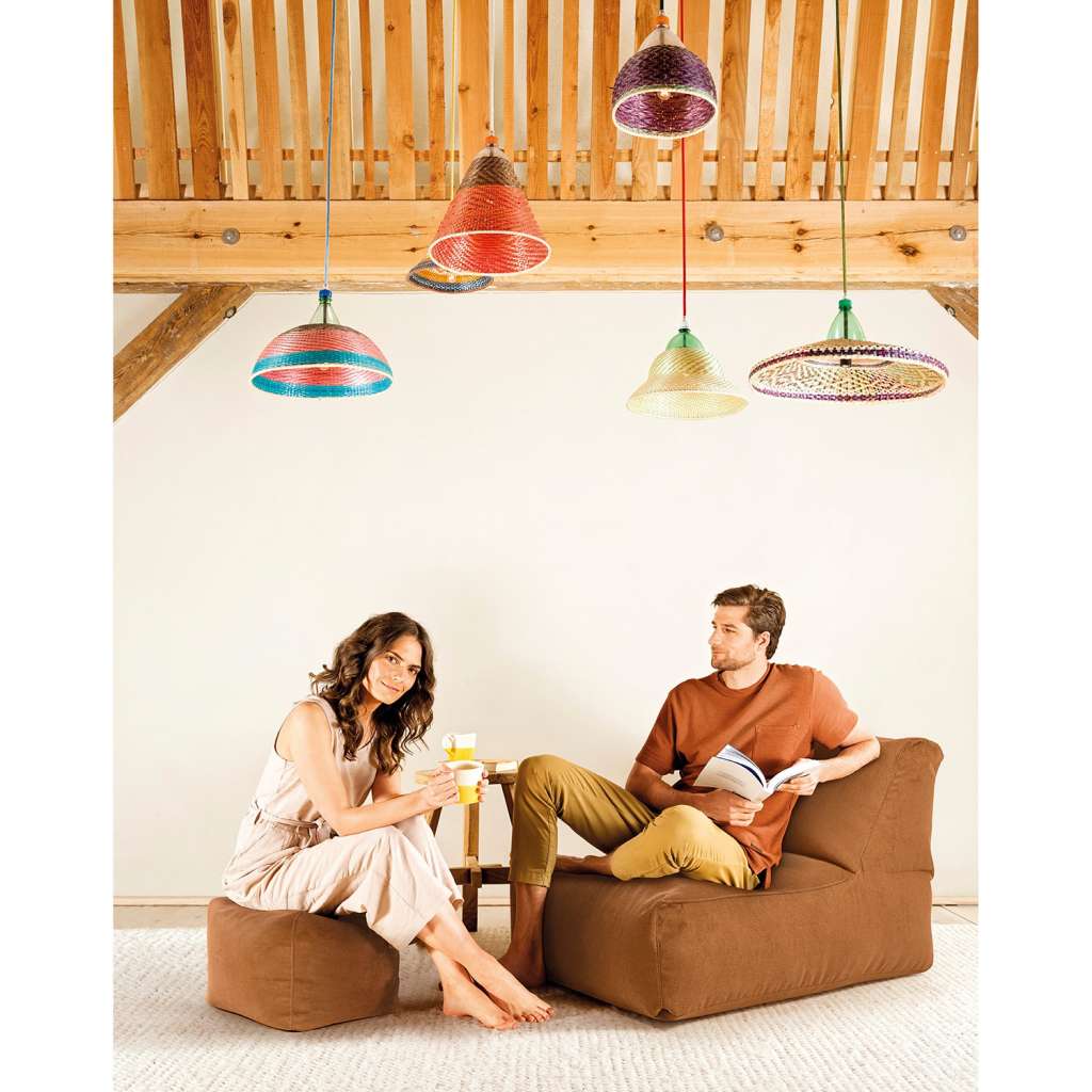 home24 Pouf Indiana Saddle