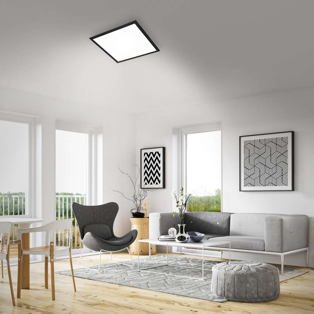 home24 LED-Deckenleuchte Piatto