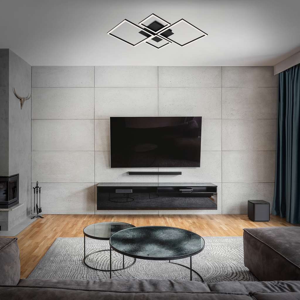 home24 LED-Deckenleuchte Frame V