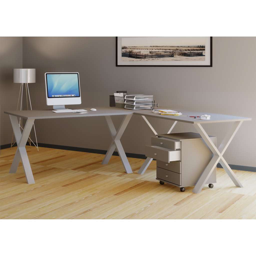 home24 Eckschreibtisch Lona