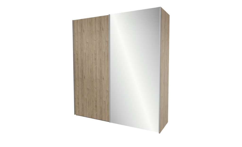 Schwebetürenschrank  Preston ¦ holzfarben Schränke > Kleiderschränke > Schwebetürenschränke - Höffner