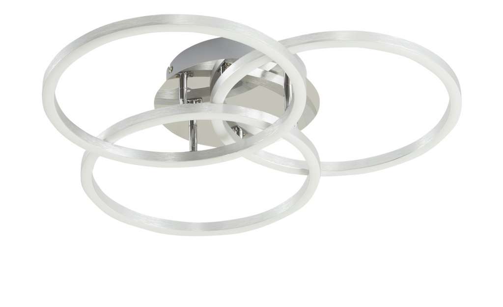 Meisterleuchten LED-Deckenleuchte, Alu-gebürstet, Kreise ¦ silber Lampen & Leuchten > Innenleuchten > Deckenleuchten - Höffner