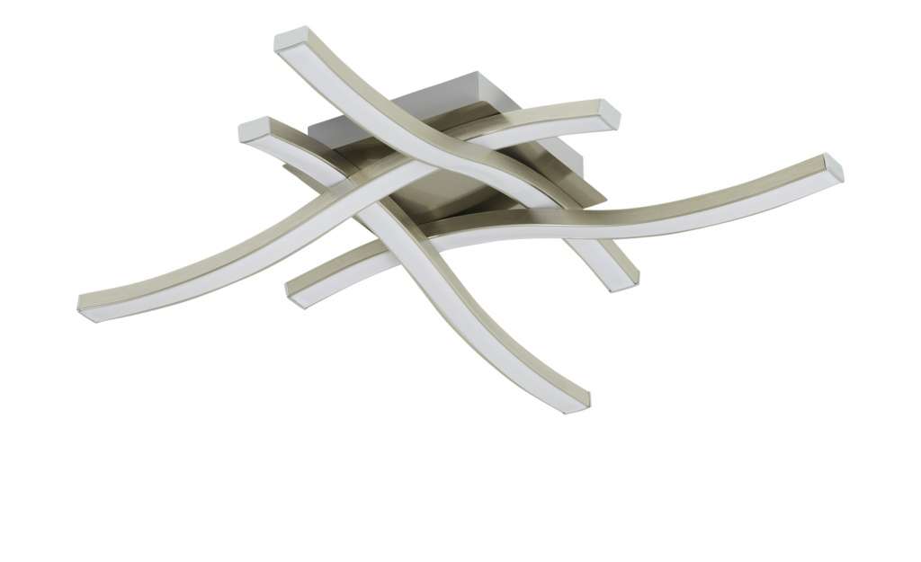 KHG LED-Deckenleuchte, 4-flammig, Nickel-matt, ¦ silber Lampen & Leuchten > Innenleuchten > Deckenleuchten - Höffner