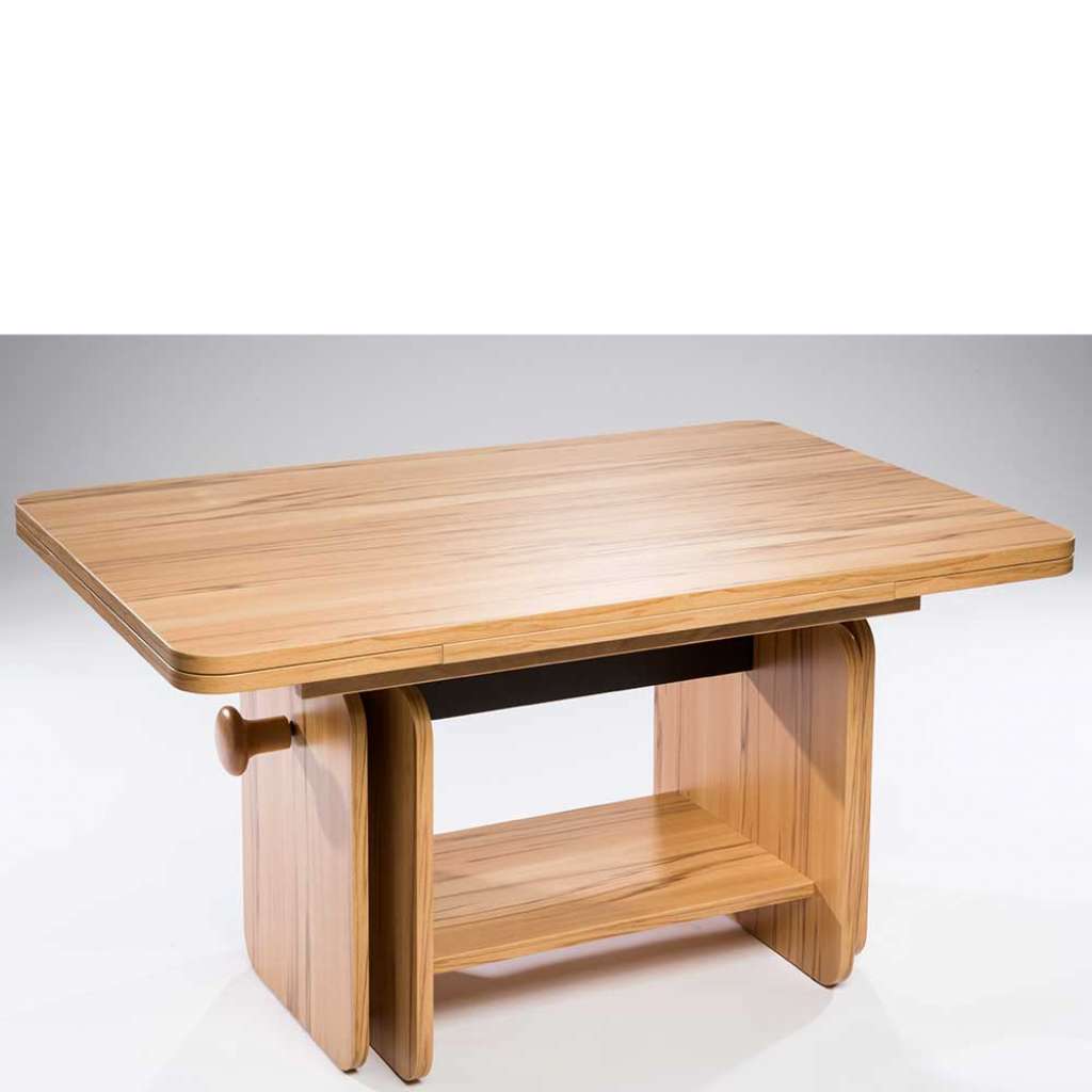 Funktions Couchtisch mit Einlegeplatten Körperdruck verstellbar