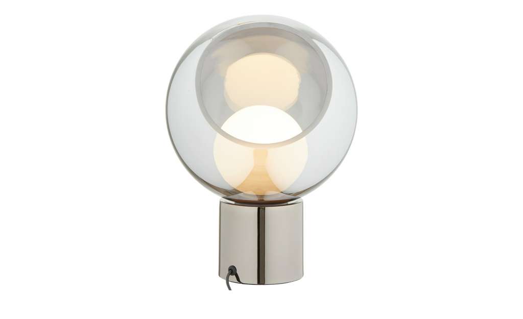 Meisterleuchten LED-Tischleuchte, 1-flammig, Kugel in Rauchglas ¦ schwarz Ø: 25 Lampen & Leuchten > Innenleuchten > Tischlampen - Höffner