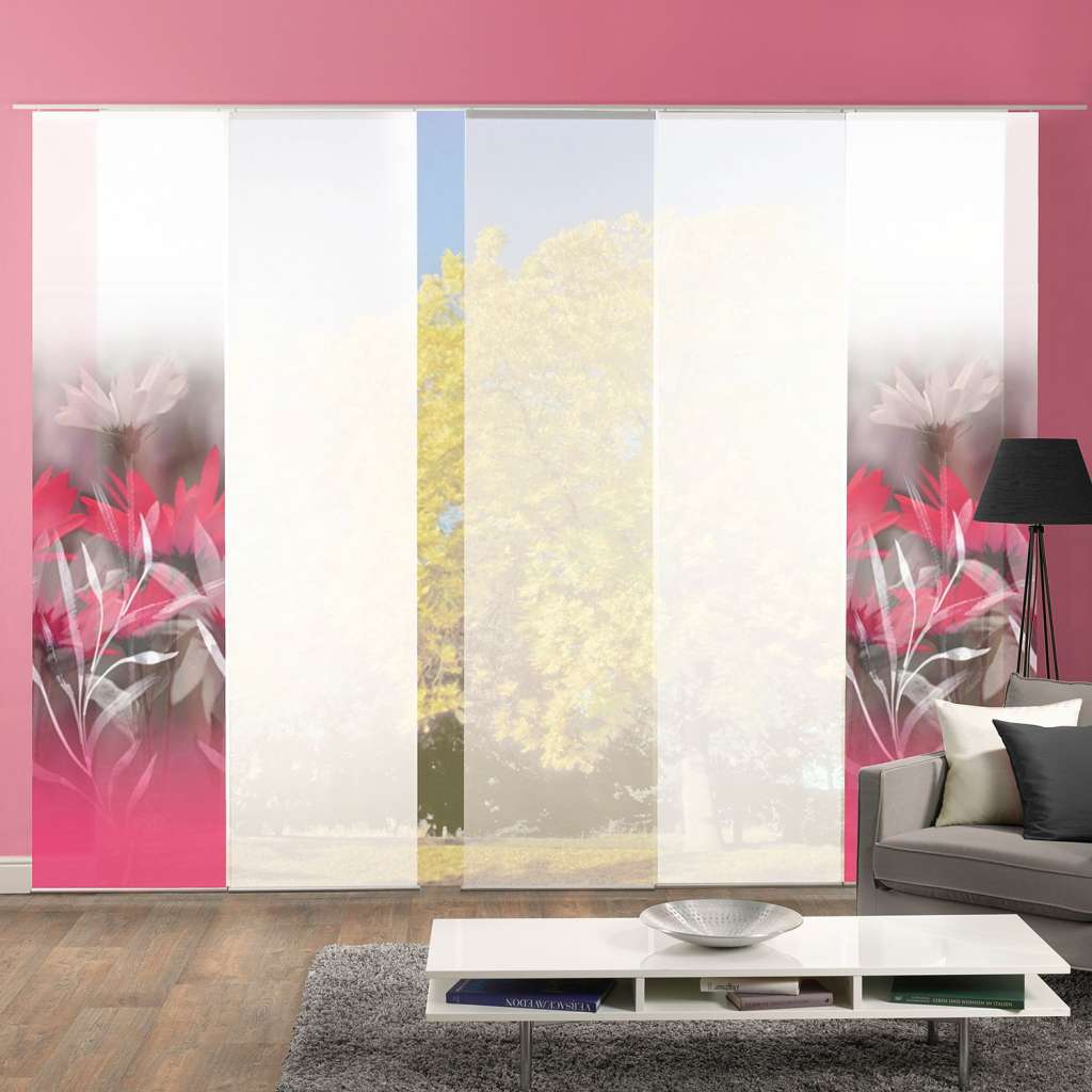home24 Flächenvorhang Risbur (5-er Set)