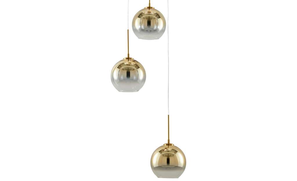 Meisterleuchten LED-Pendelleuchte, messing, Glas goldfarben beschichtet ¦ gold Ø: 30 Lampen & Leuchten > Innenleuchten > Pendelleuchten - Höffner