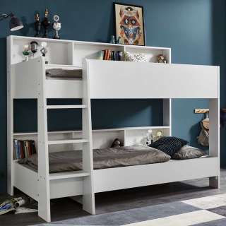 Kinderzimmer Stockbett in Weiß foliert 2 Liegeflächen