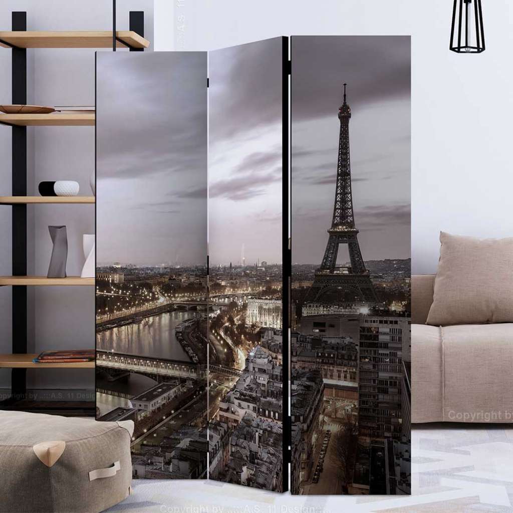 Paravent klappbar mehrfarbig Stadt PARIS Motiv