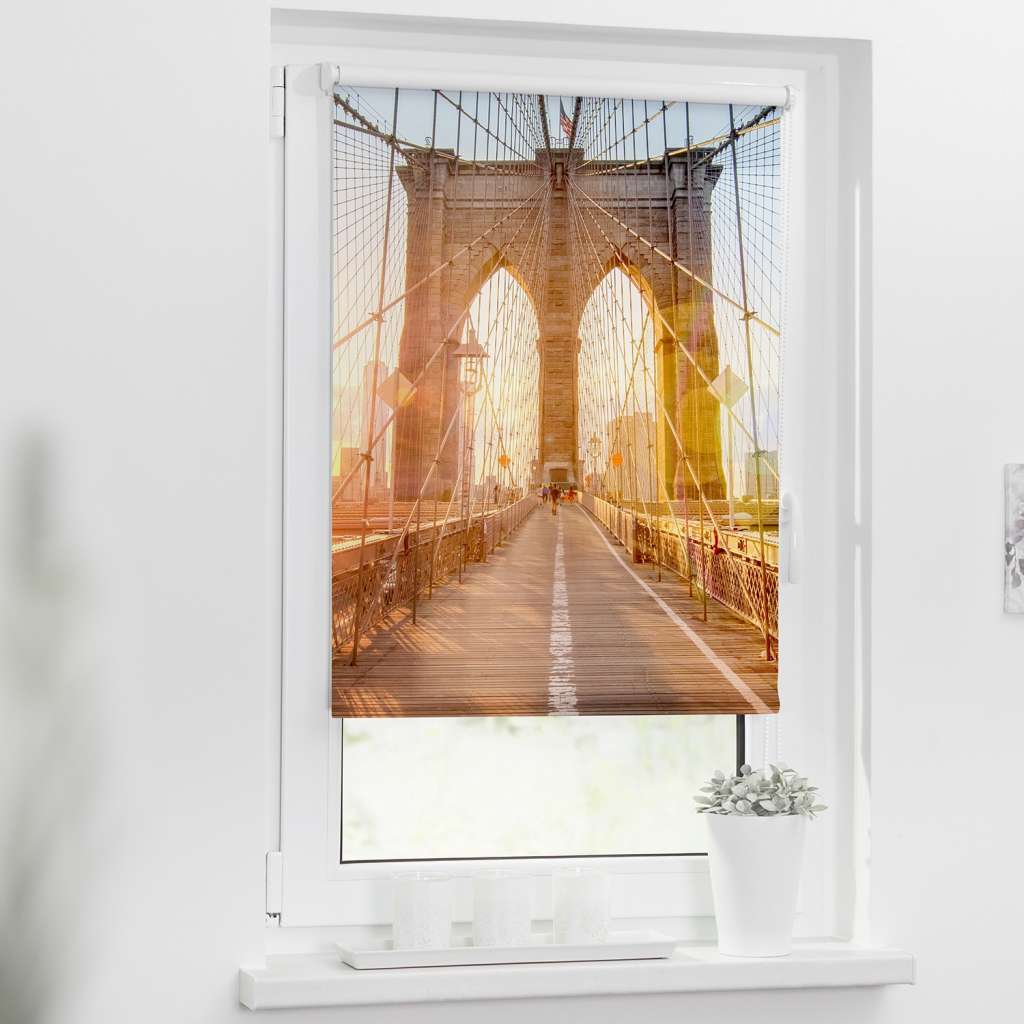 home24 Klemmfix-Rollo Brooklyn Bridge