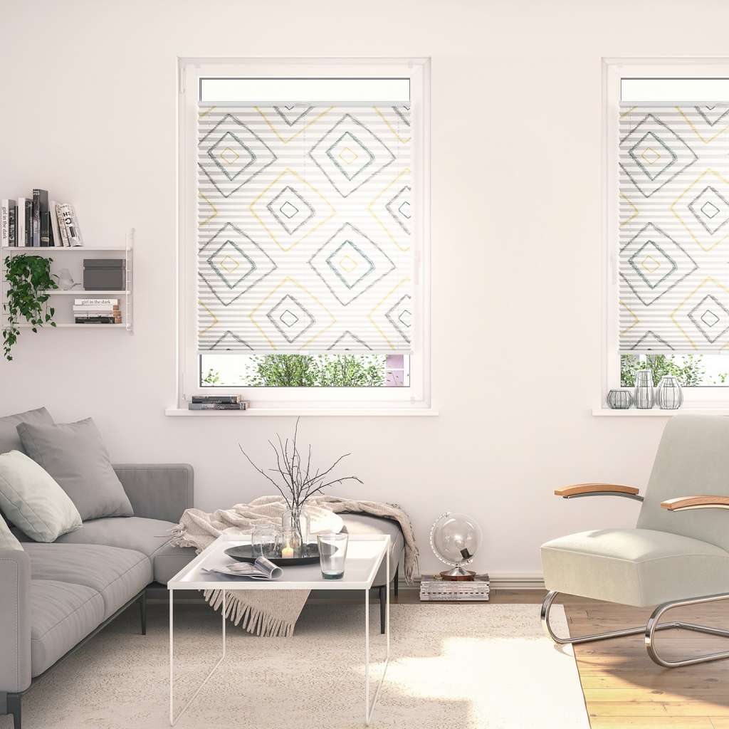 home24 Plissee Klemmfix Stripy Boho Rectangle