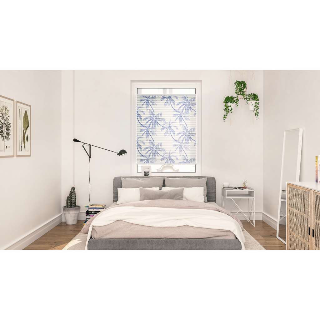 home24 Plissee Klemmfix Blueprint Palms