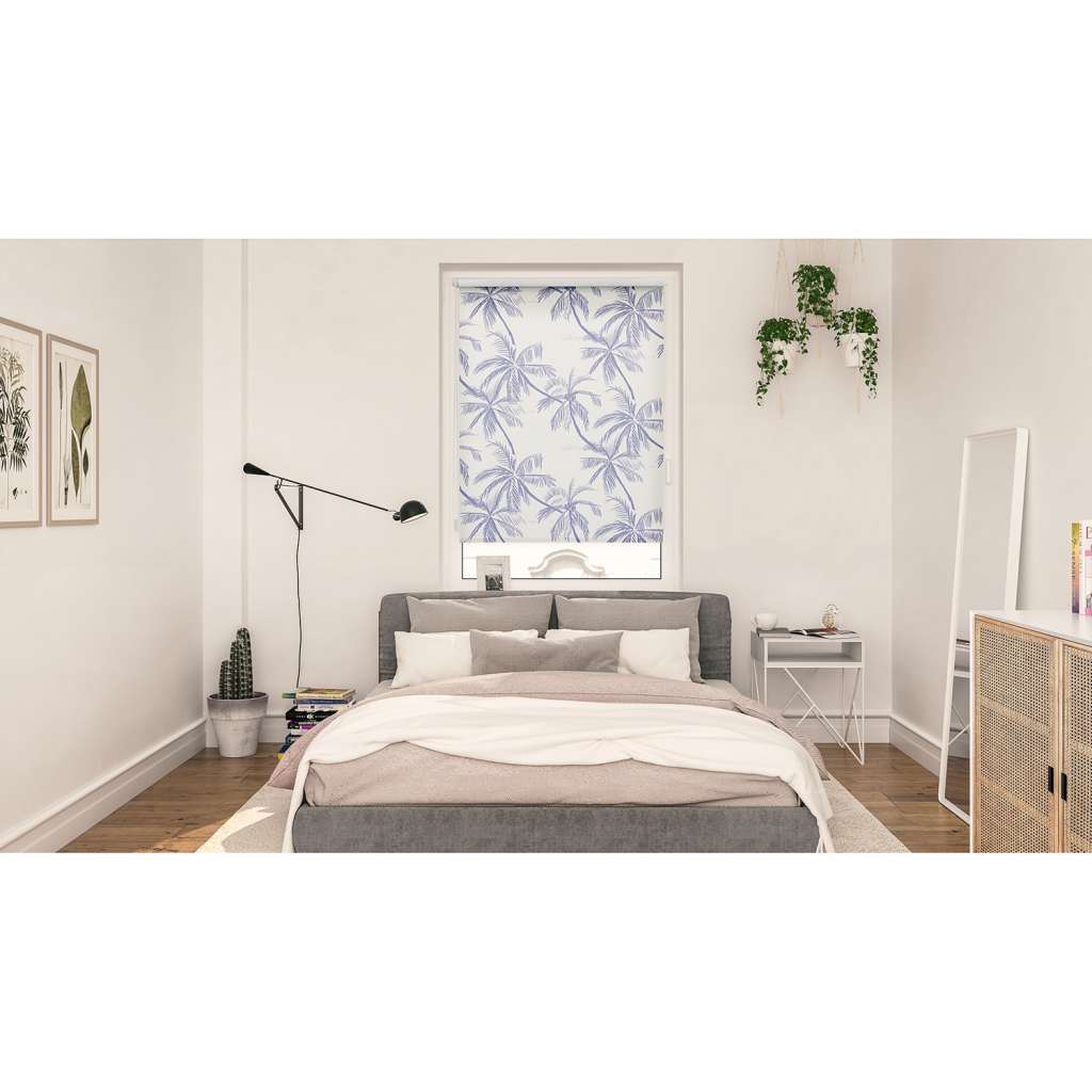 home24 Klemmfix Rollo Blueprint Palms II
