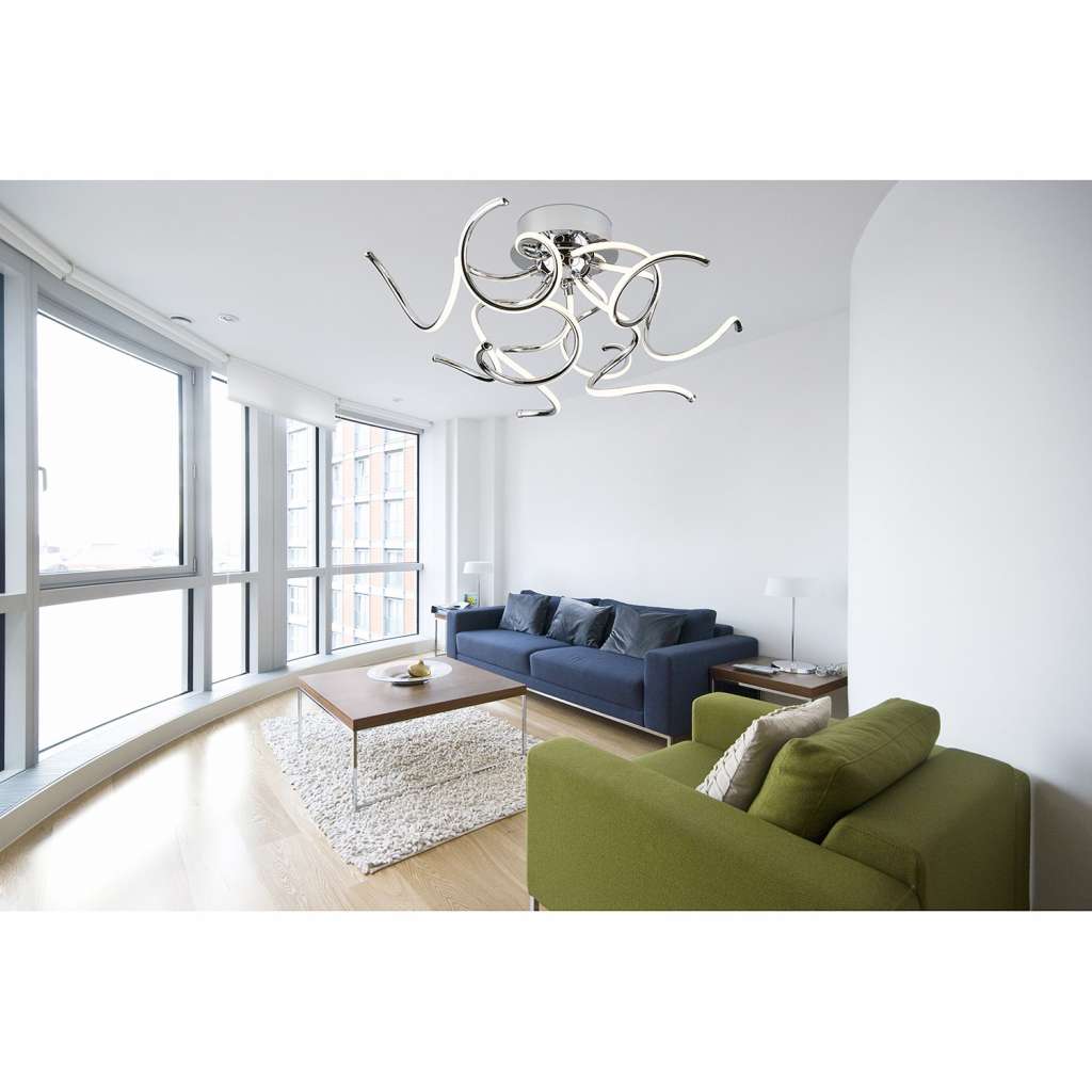 home24 LED-Deckenleuchte Modern