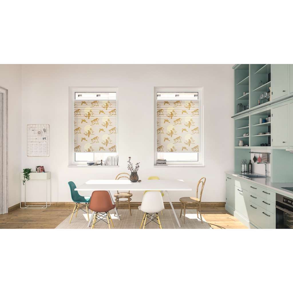 home24 Plissee Klemmfix Moon Birds