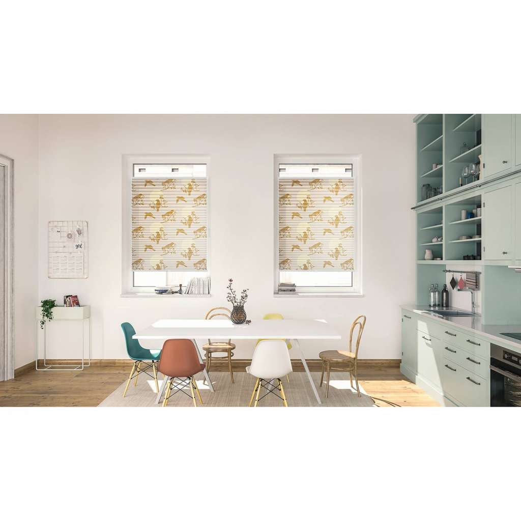 home24 Plissee Klemmfix Moon Birds