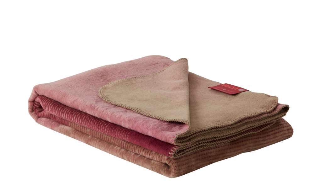 IBENA Jacquard-Decke   Toronto ¦ rot ¦ 58% Baumwolle, 35% Polyacryl, 7% Polyester Heimtextilien > Kuscheldecken - Höffner