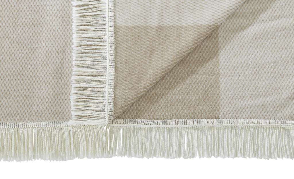 LAVIDA Sofaläufer  Uni ¦ beige ¦ 60% Baumwolle, 40% Polyacryl Bettwaren > Tagesdecken & Bettüberwürfe - Höffner