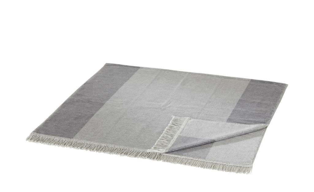 LAVIDA Sofaläufer  Uni ¦ grau ¦ 60% Baumwolle, 40% Polyacryl Bettwaren > Tagesdecken & Bettüberwürfe - Höffner