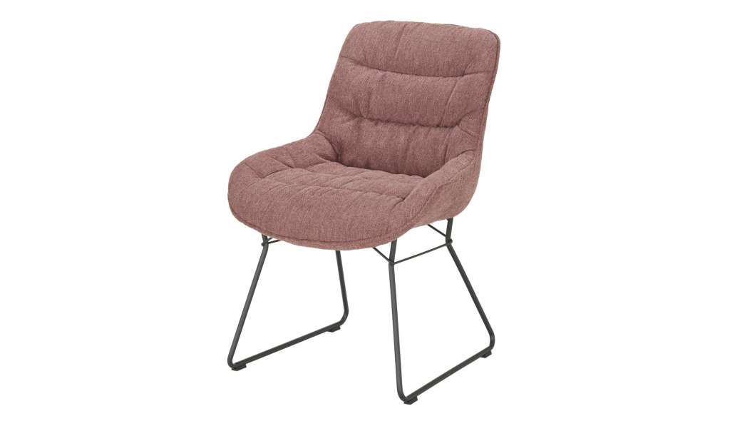 Kufenstuhl  Sydney ¦ rosa/pink Stühle > Esszimmerstühle > Esszimmerstühle mit Armlehnen - Höffner