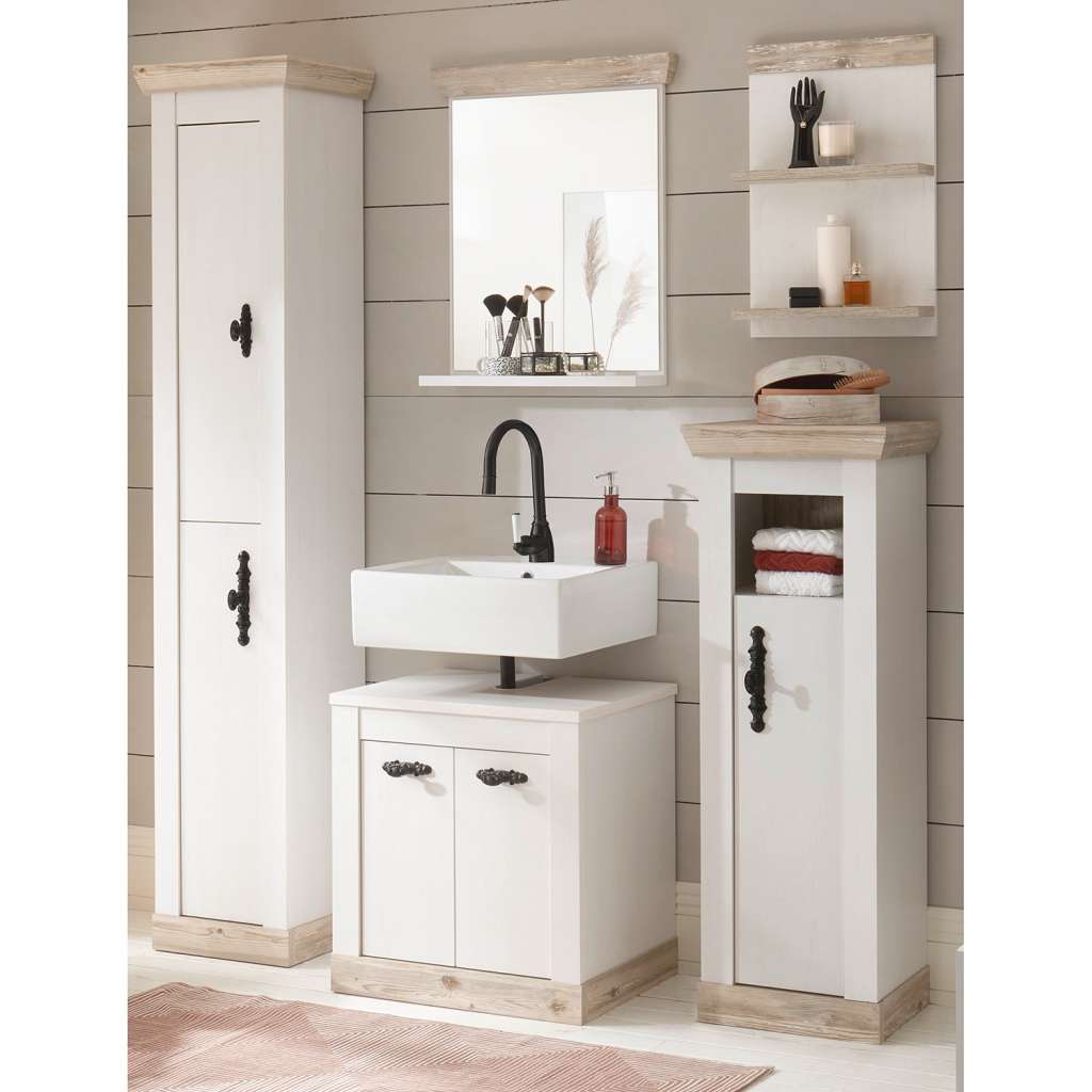 home24 Badezimmerset Lewk V (5-teilig)