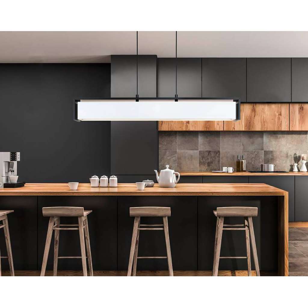 home24 LED-Pendelleuchte Valdelagrano