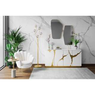home24 Spiegel Shape Brass