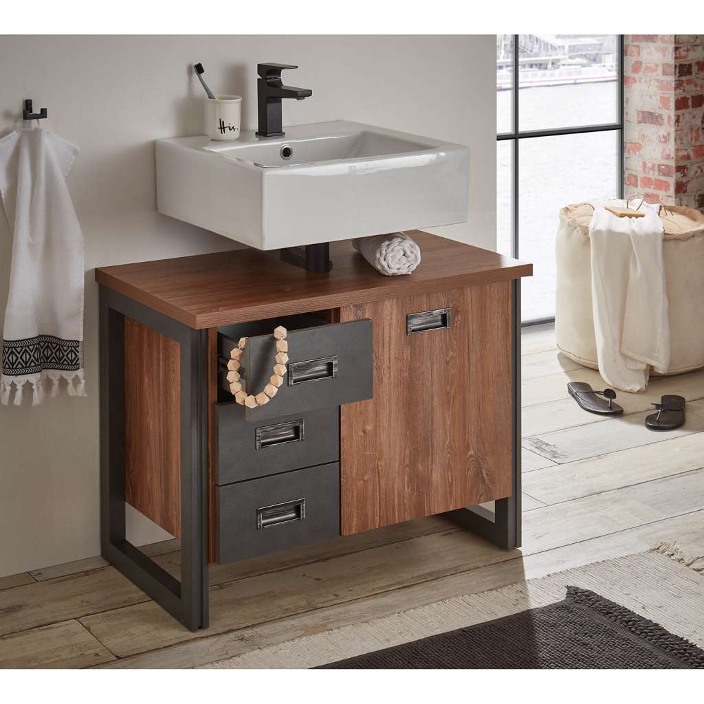 home24 Waschbeckenunterschrank Marton III