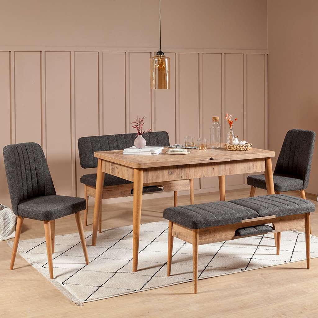 home24 Essgruppe Baris (5-teilig)