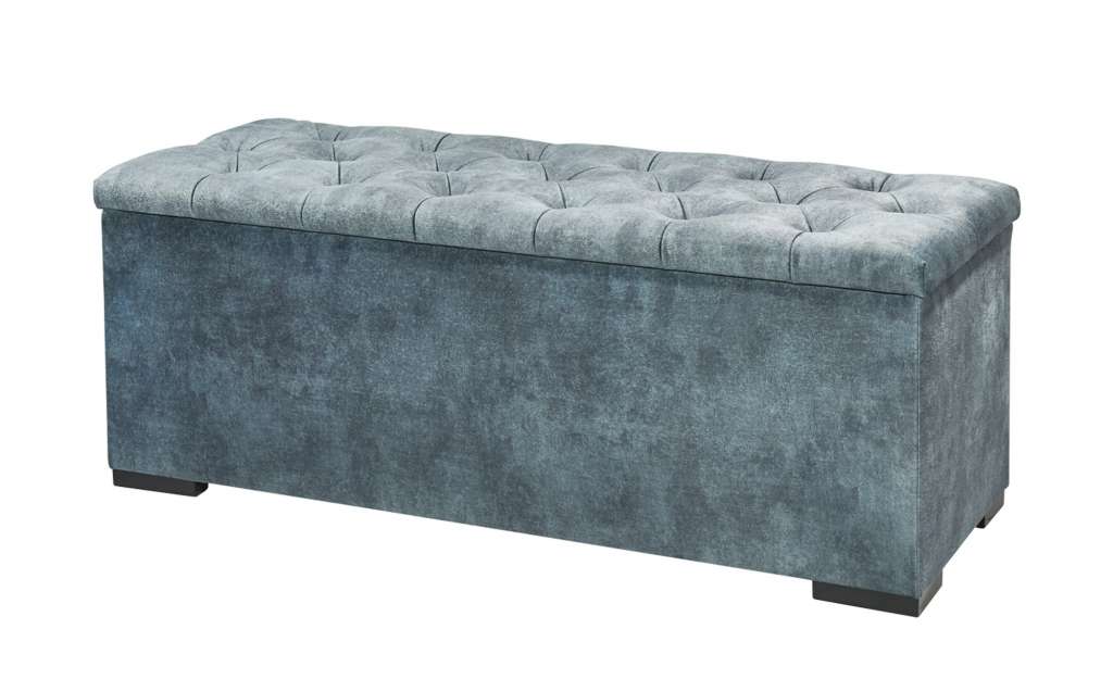 uno Bettbank mit Stauraum Hadley ¦ blau Bänke > Einzelbänke - Höffner
