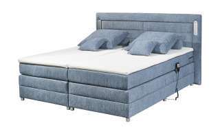 uno Motor-Boxspringbett  Mareva ¦ blau Betten > Boxspringbetten > Boxspringbetten 180x200 - Höffner