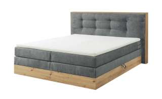 uno Boxspringbett mit Bettkasten Nox ¦ grau Betten > Boxspringbetten > Boxspringbetten 180x200 - Höffner