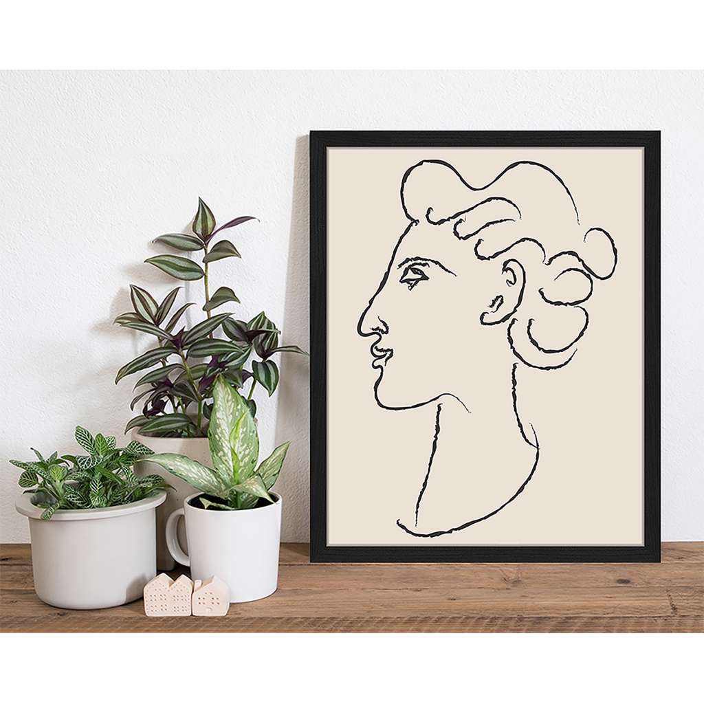 home24 Bild Side Portrait Inspired By Matisse