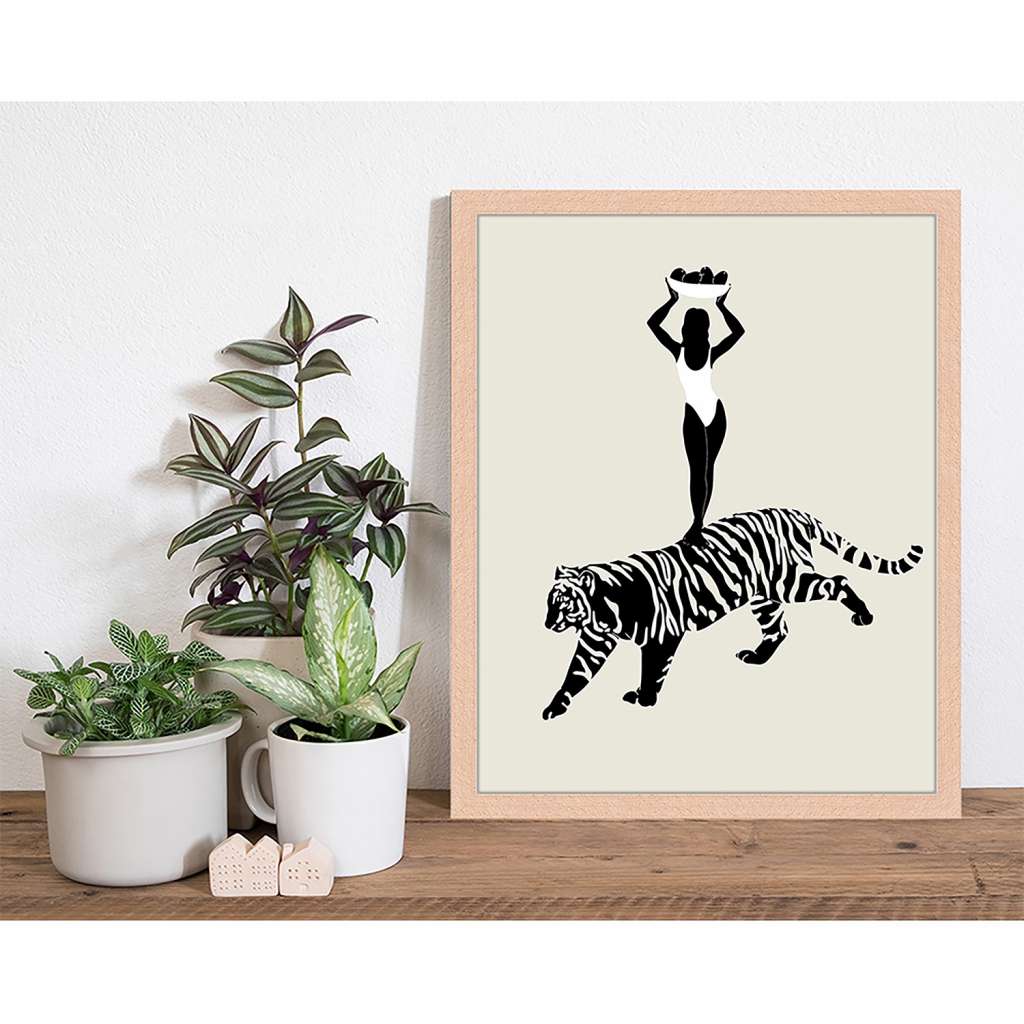 home24 Bild Minimalist Tiger