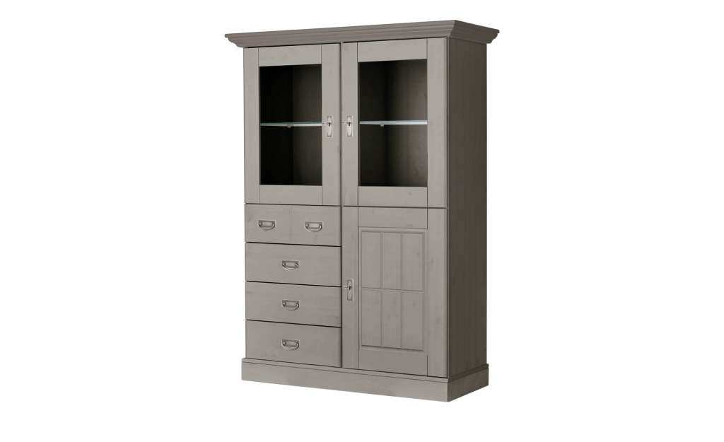 maison bleue Highboard  Florian ¦ grau Kommoden & Sideboards > Highboards - Höffner