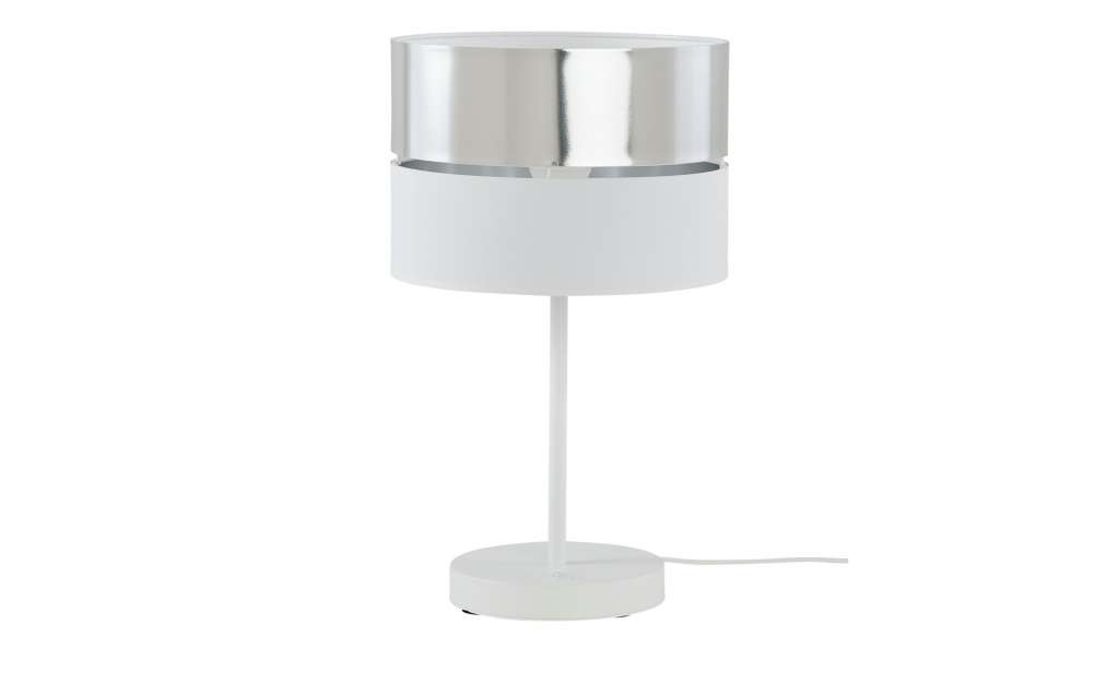 Tischleuchte, 1-flammig, weiß/silberfarben ¦ weiß Ø: 30 Lampen & Leuchten > Innenleuchten > Tischlampen - Höffner