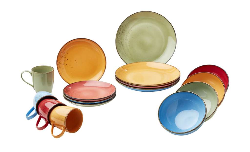 Peill+Putzler Kombiservice, 16-teilig  Amalfi ¦ mehrfarbig ¦ Steinzeug Geschirr > Geschirrsets > Kombiservice - Höffner