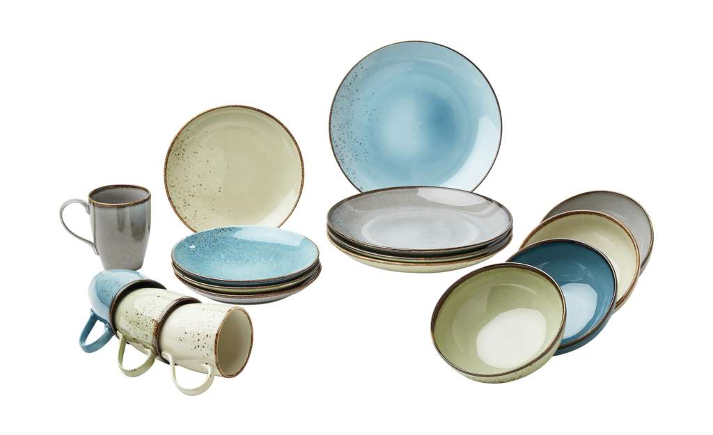 Peill+Putzler Kombiservice, 16-teilig  Amalfi ¦ mehrfarbig ¦ Steinzeug Geschirr > Geschirrsets > Kombiservice - Höffner