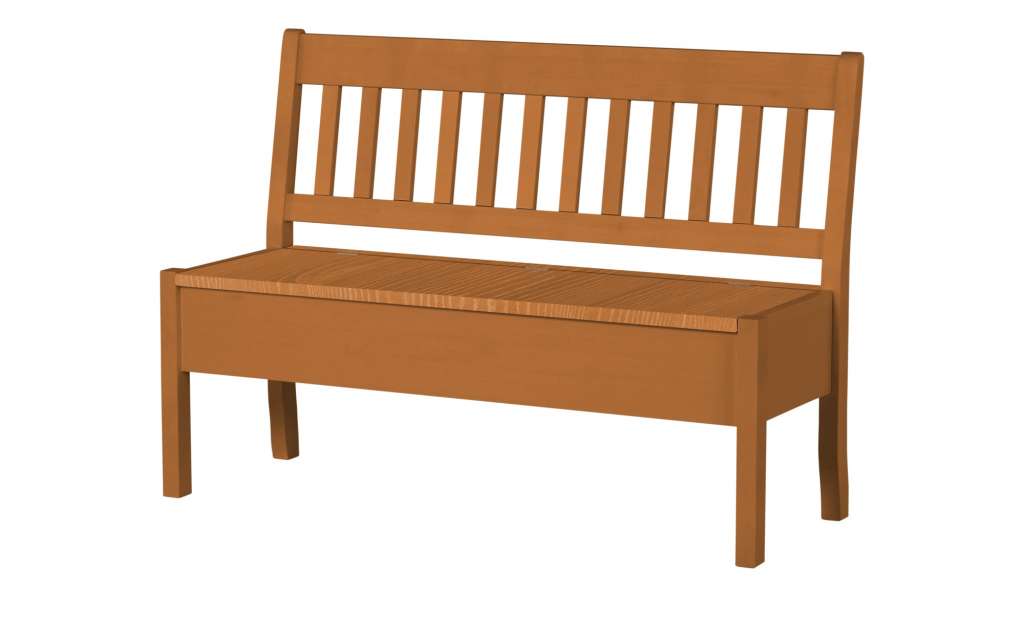 maison bleue Sitzbank mit Stauraum massiv  Bendix ¦ holzfarben Bänke > Einzelbänke - Höffner