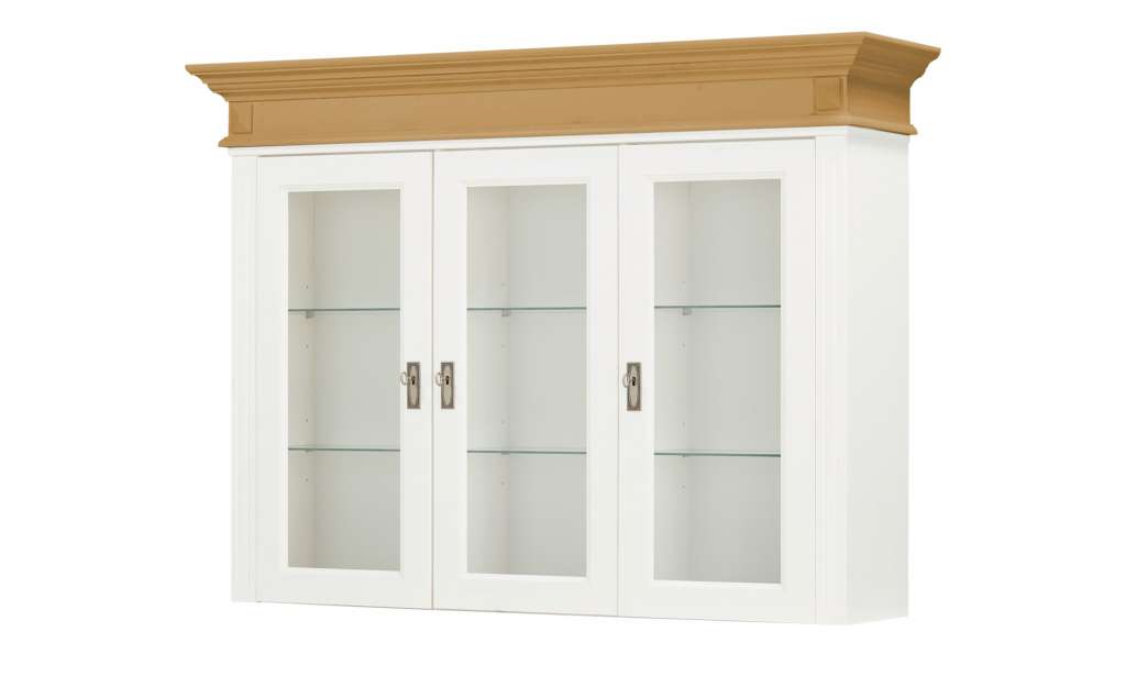 maison bleue Vitrinenaufsatz  Fabia ¦ holzfarben Kommoden & Sideboards > Vitrinen - Höffner