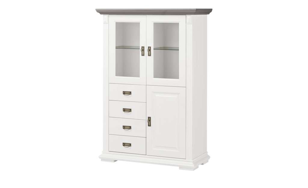 maison bleue Highboard  Fabia ¦ grau Kommoden & Sideboards > Highboards - Höffner