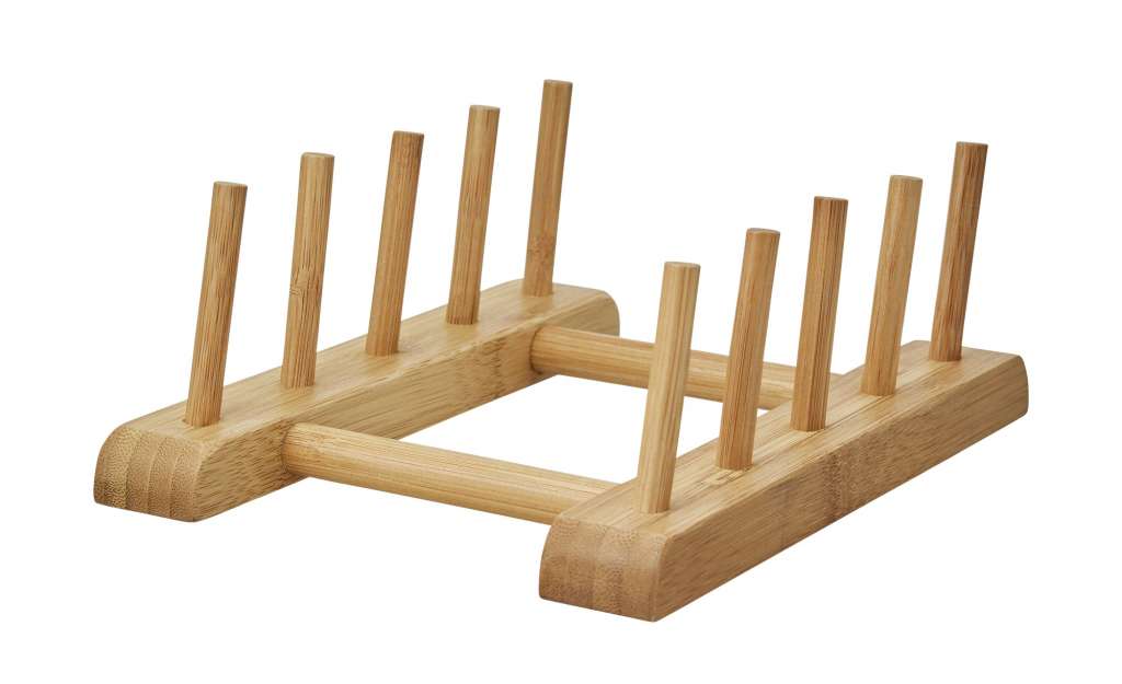 KHG Tellerständer ¦ holzfarben ¦ Bambus Geschirr > Teller - Höffner