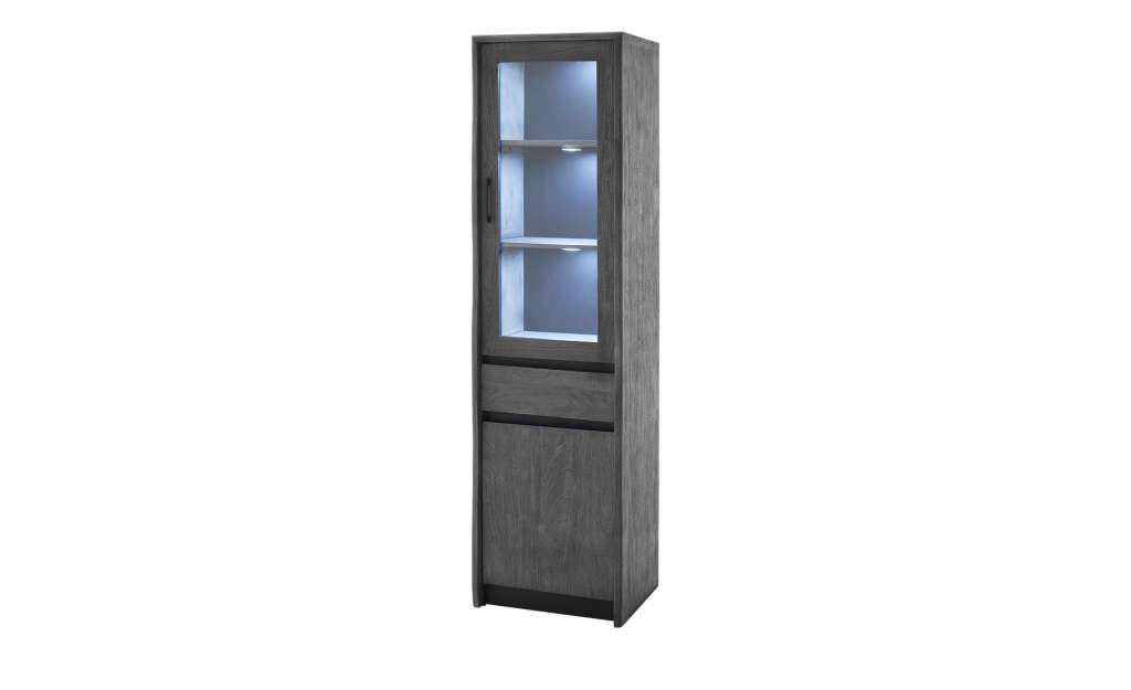 Woodford Vitrine  Alabria ¦ grau Kommoden & Sideboards > Vitrinen - Höffner
