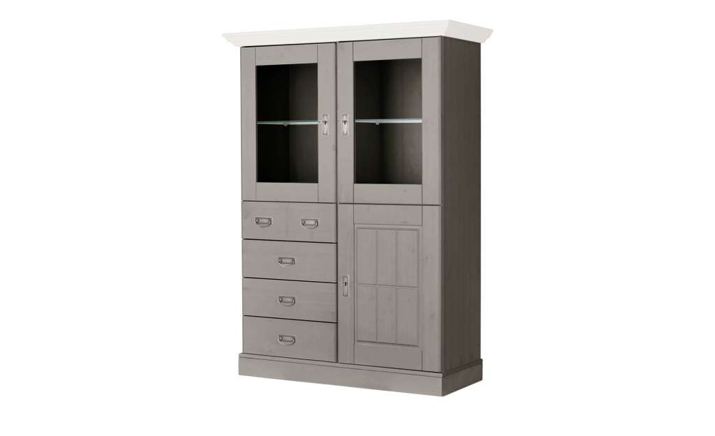 maison bleue Highboard  Florian ¦ grau Kommoden & Sideboards > Highboards - Höffner