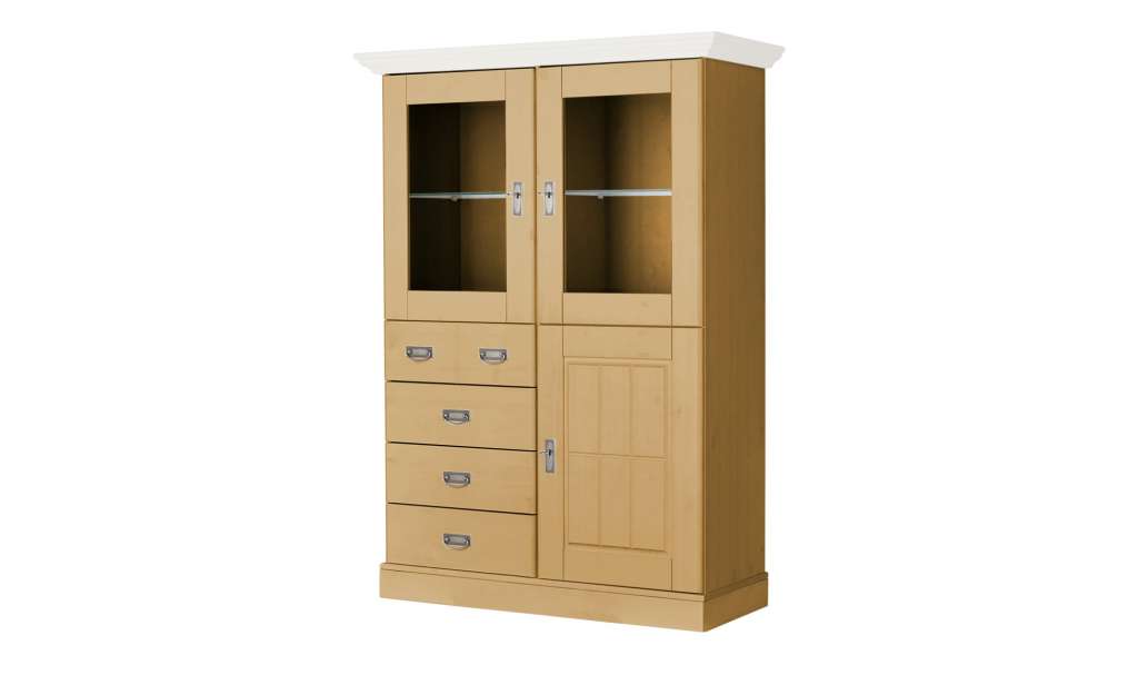 maison bleue Highboard  Florian ¦ holzfarben Kommoden & Sideboards > Highboards - Höffner