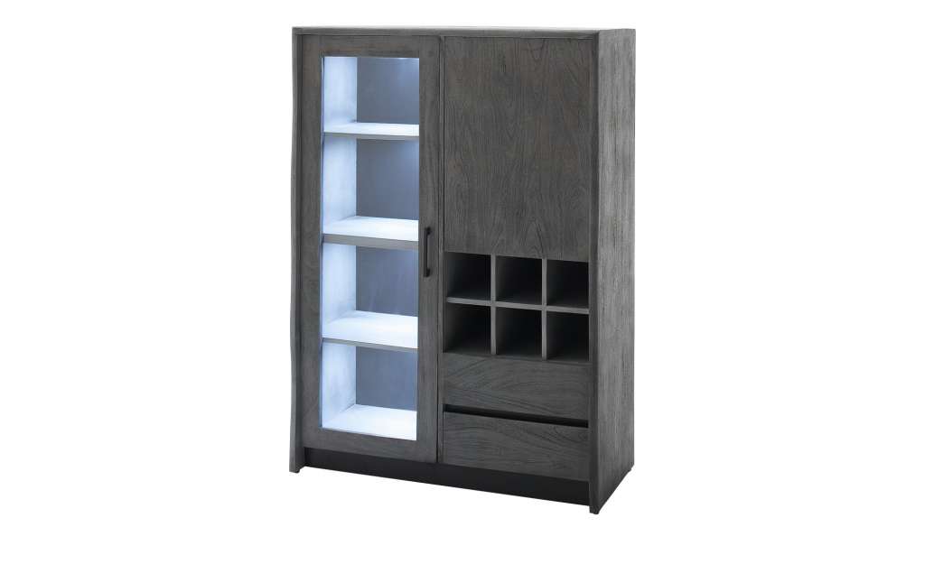 Woodford Highboard Vitrine  Alabria ¦ grau Kommoden & Sideboards > Highboards - Höffner