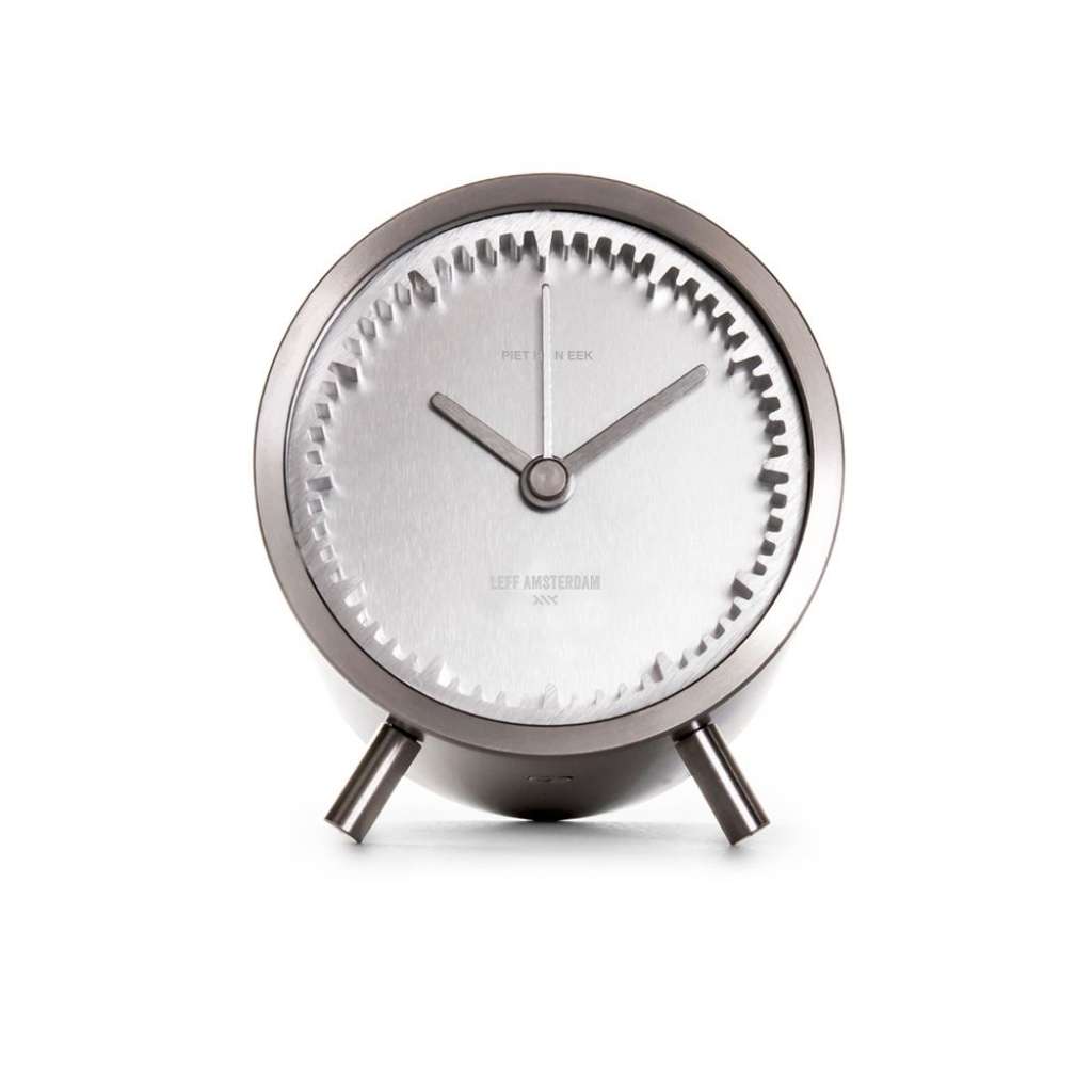 LEFF amsterdam - Tube Clock Tischuhr - Edelstahl - indoor