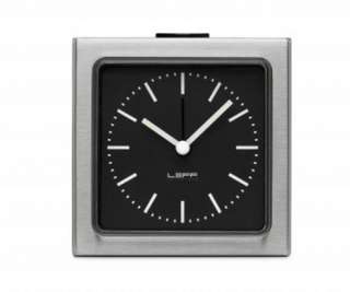 LEFF amsterdam - Block Wecker Index - schwarz/Edelstahl - indoor